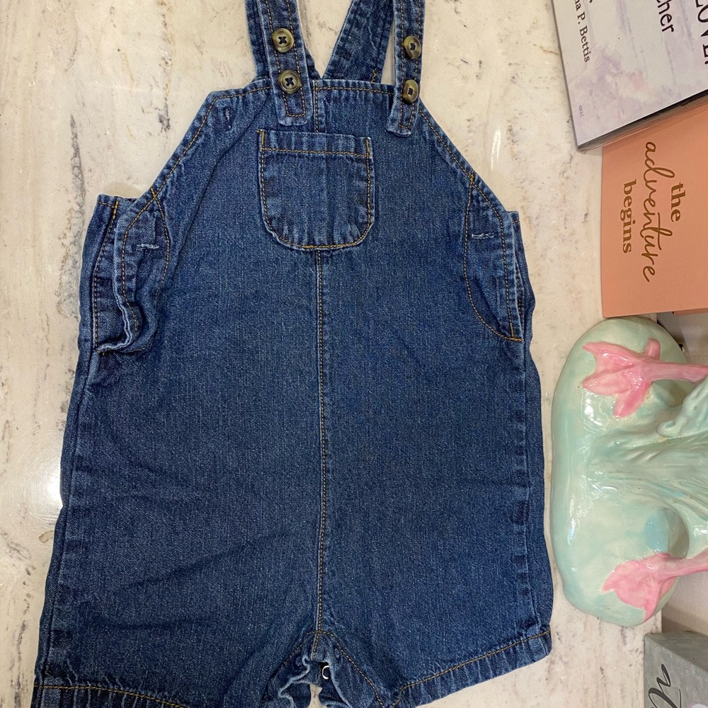 Kids Blue Denim Overalls
